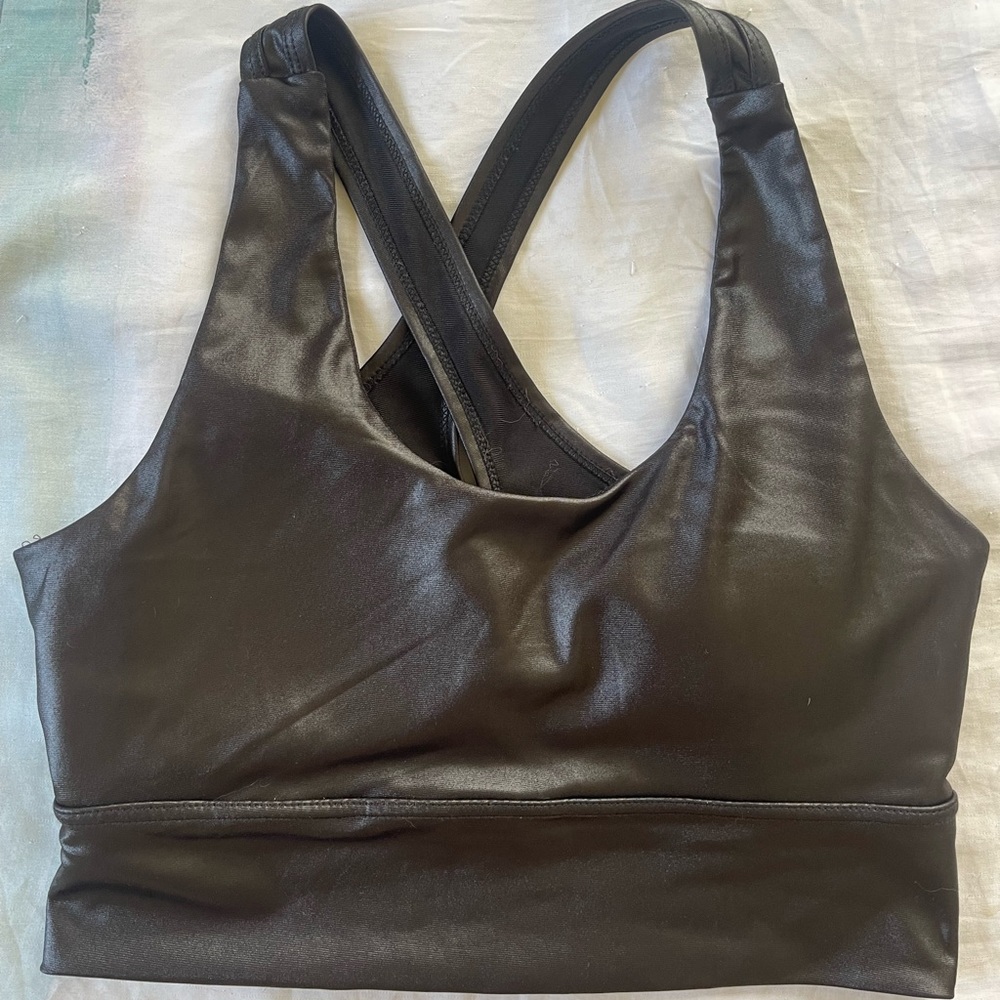 Black Sports Bra Top